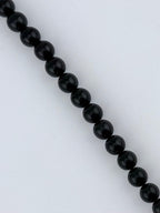 Shell Pearls Round Beads Strand Black