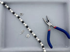 Shell Pearls Round Beads Strand Black-White