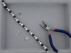 Shell Pearls Round Beads Strand Black-Cream