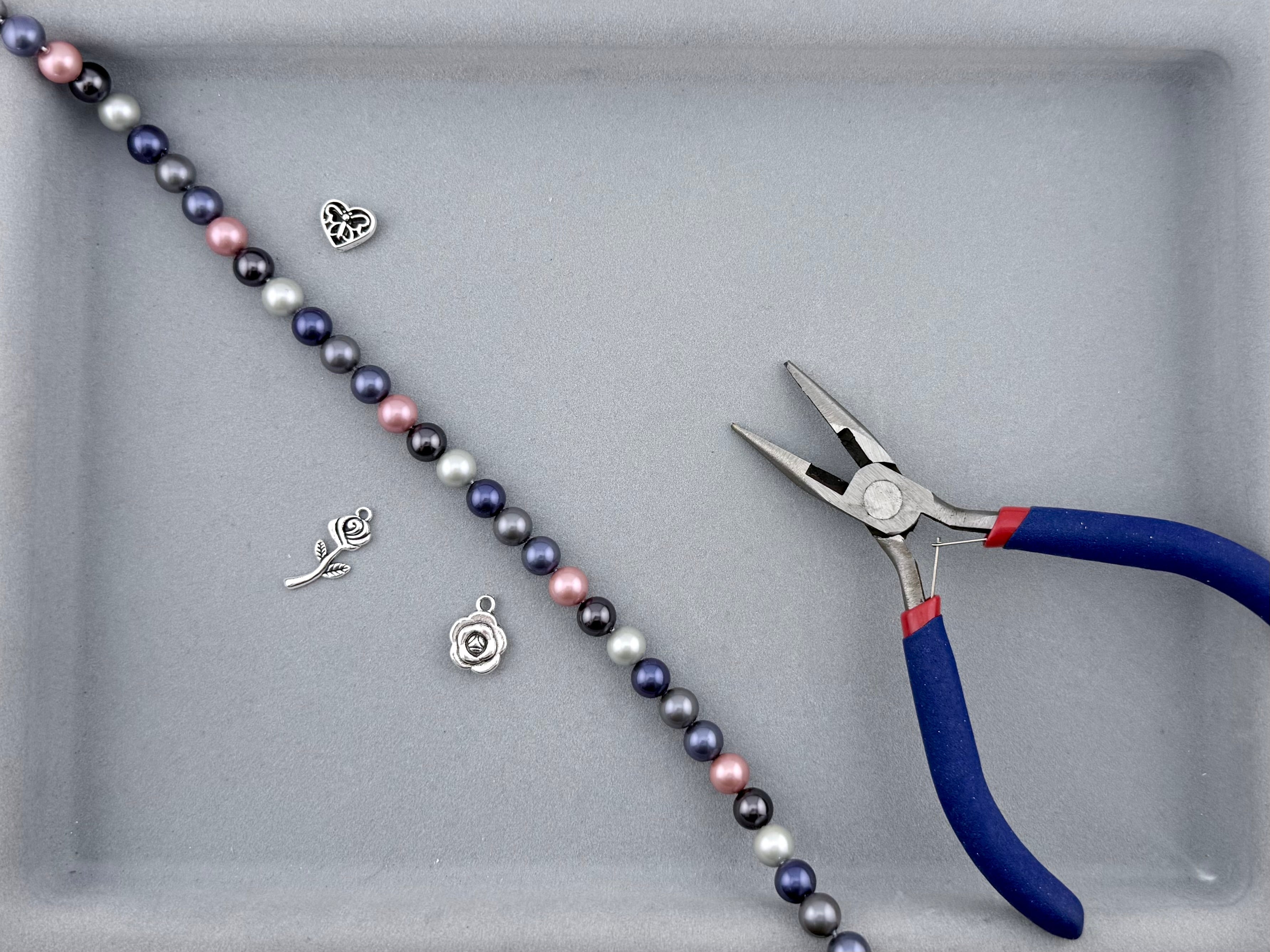 Shell Pearls Round Beads Strand Mix-Color