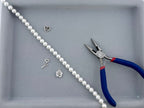 Shell Pearls Round Beads Strand White