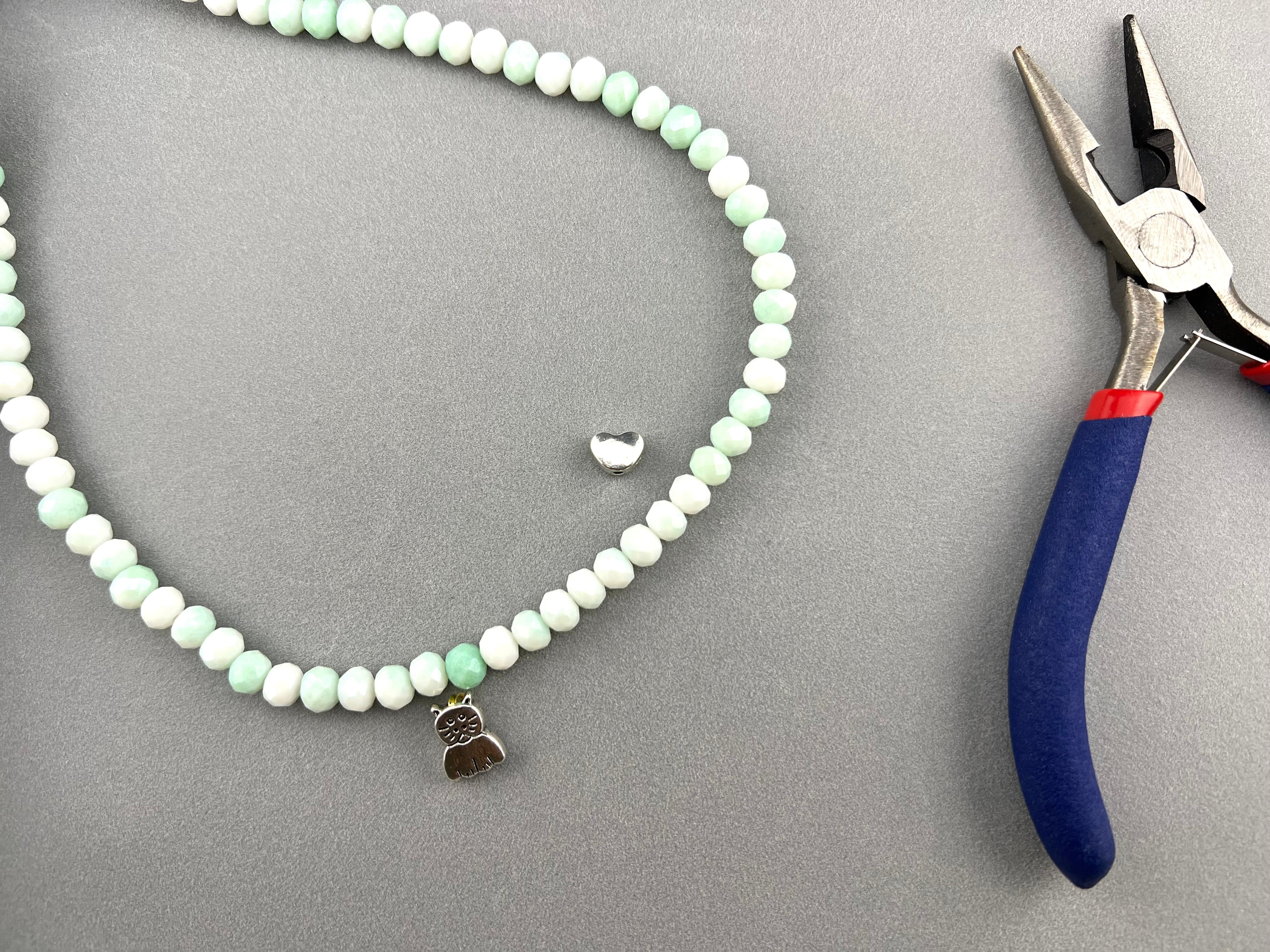 6mm Glass Faceted Rondelle Beads Mint Green and White