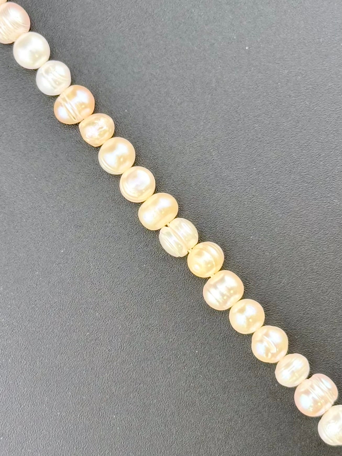 8mm Fresh Water Pearl Beads Strand White