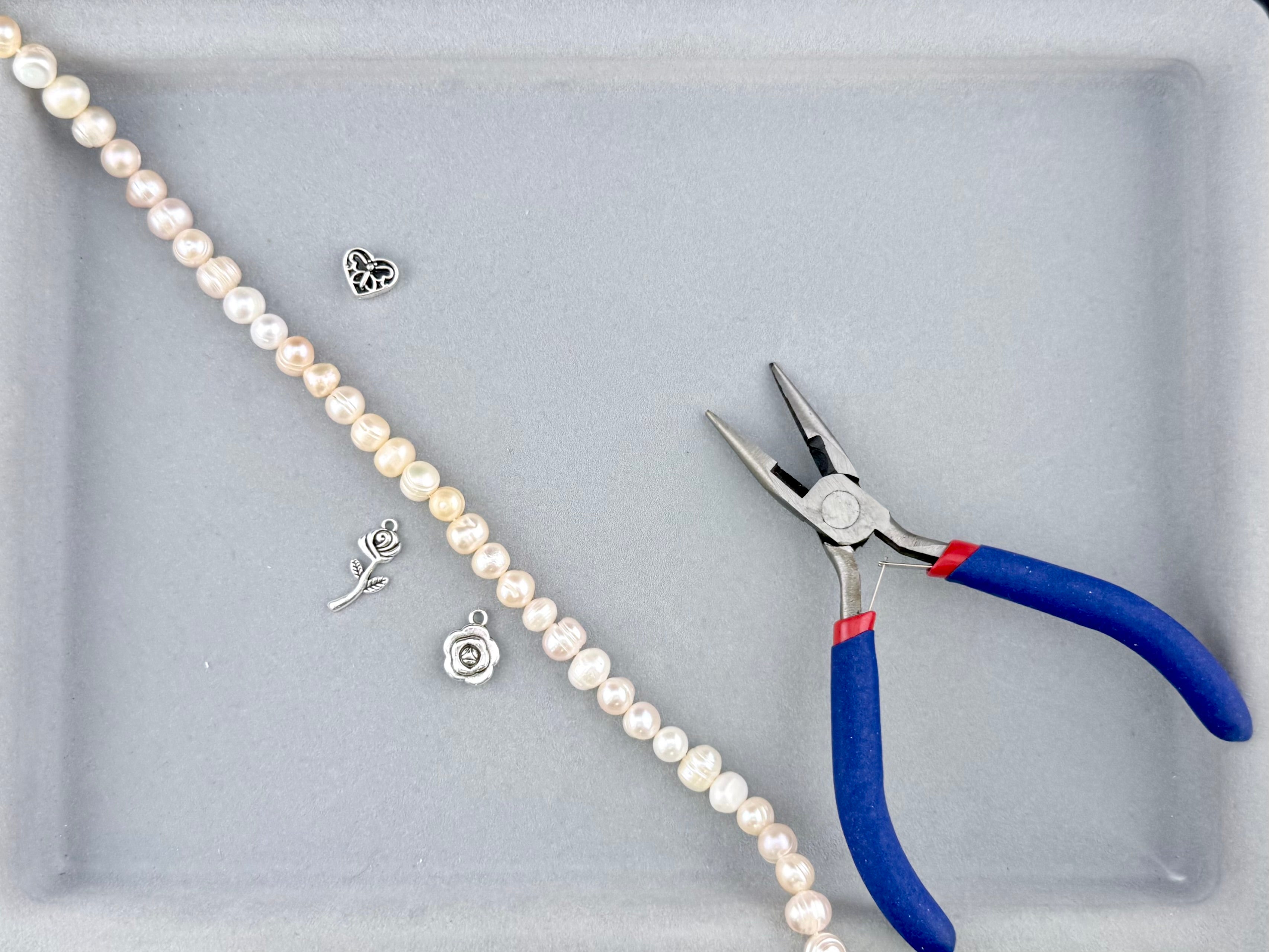 8mm Fresh Water Pearl Beads Strand White
