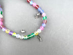 8mm Aurora Glass Beads Matte Mix colour