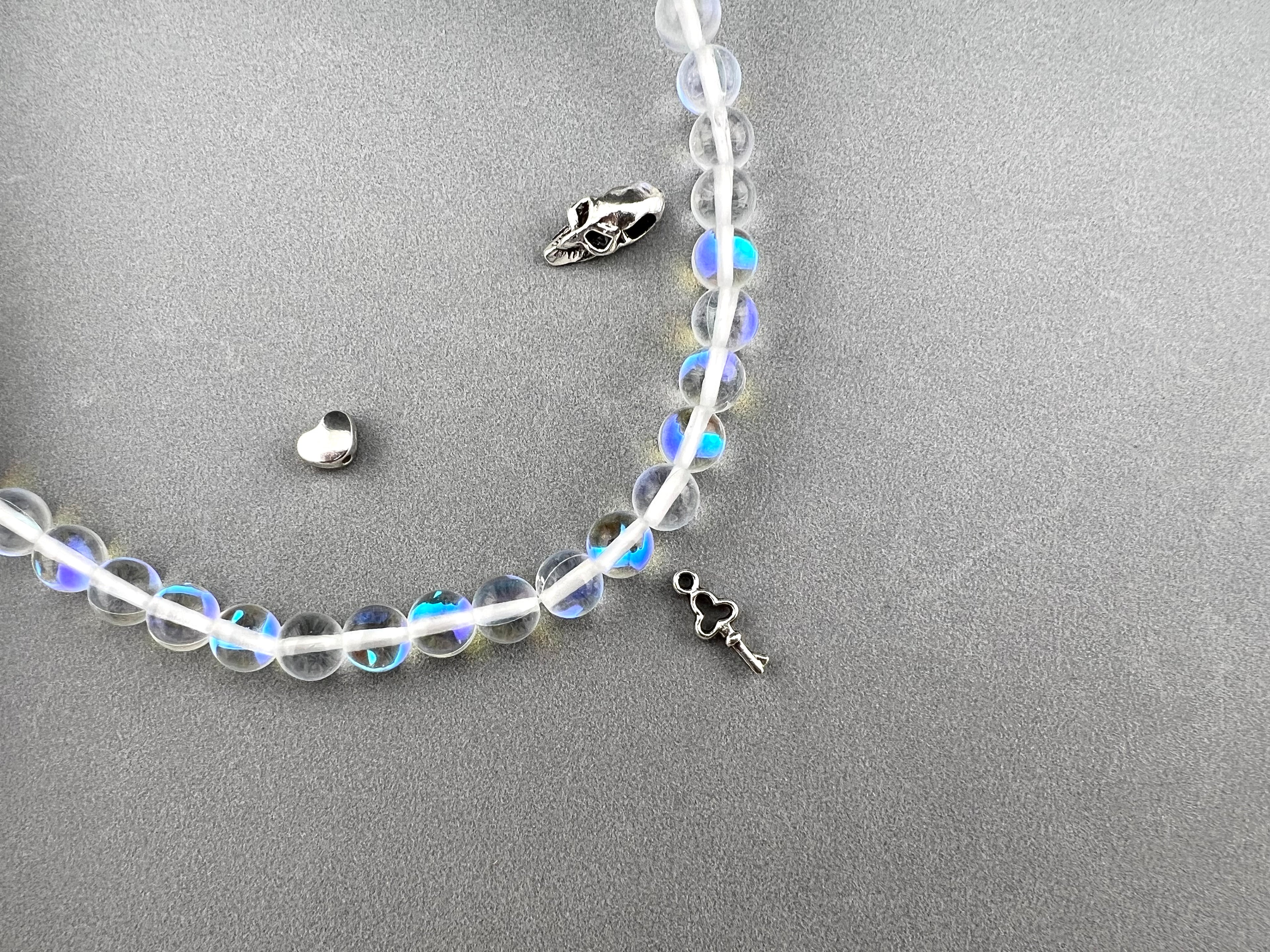 8mm Aurora Glass Beads Crystal