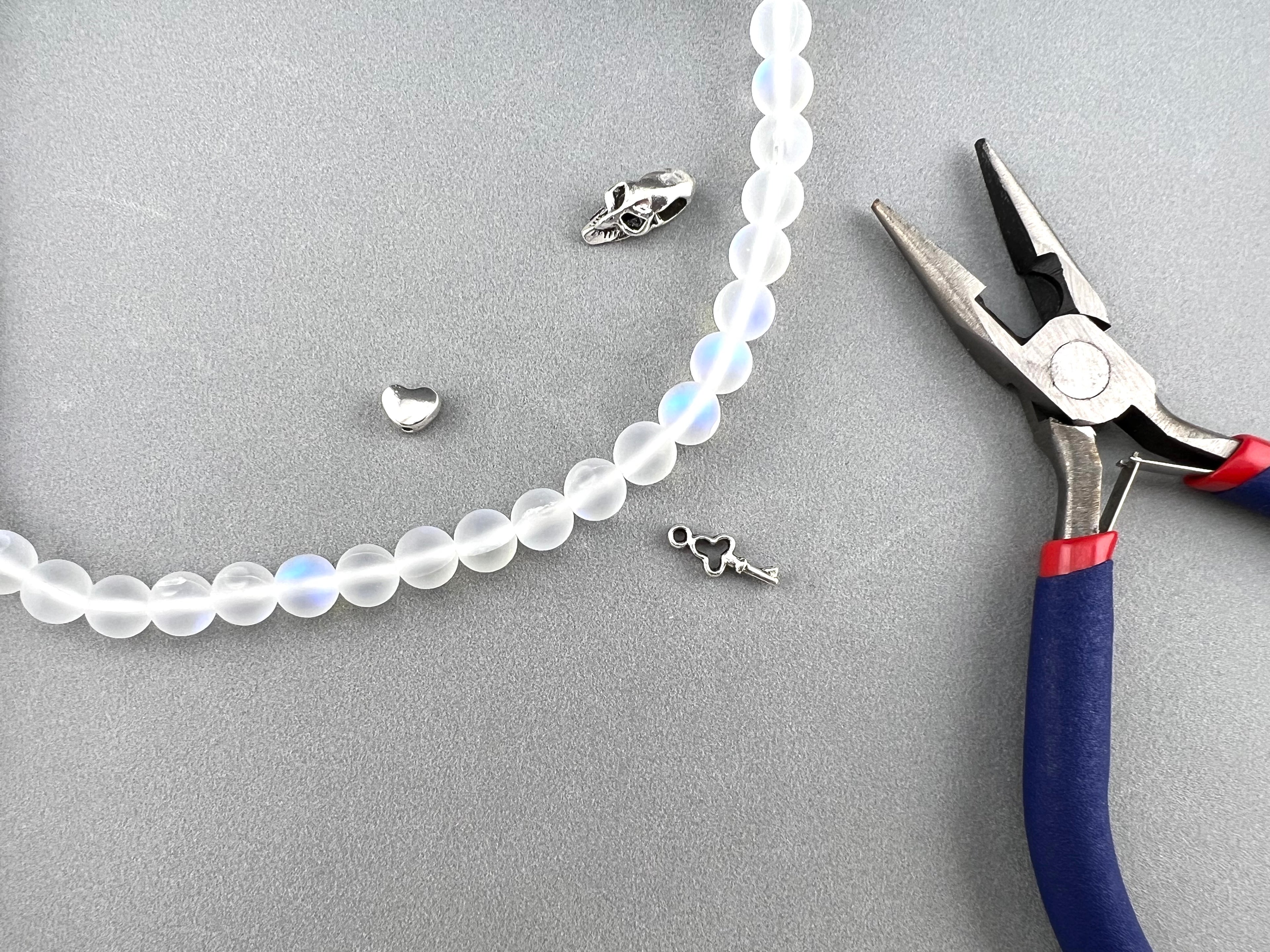 8mm Aurora Glass Beads Matte Crystal