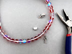 8mm Aurora Glass Beads Red