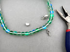 8mm Aurora Glass Beads Green
