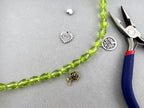 12mm*8mm Glass Tear Drop Beads Green