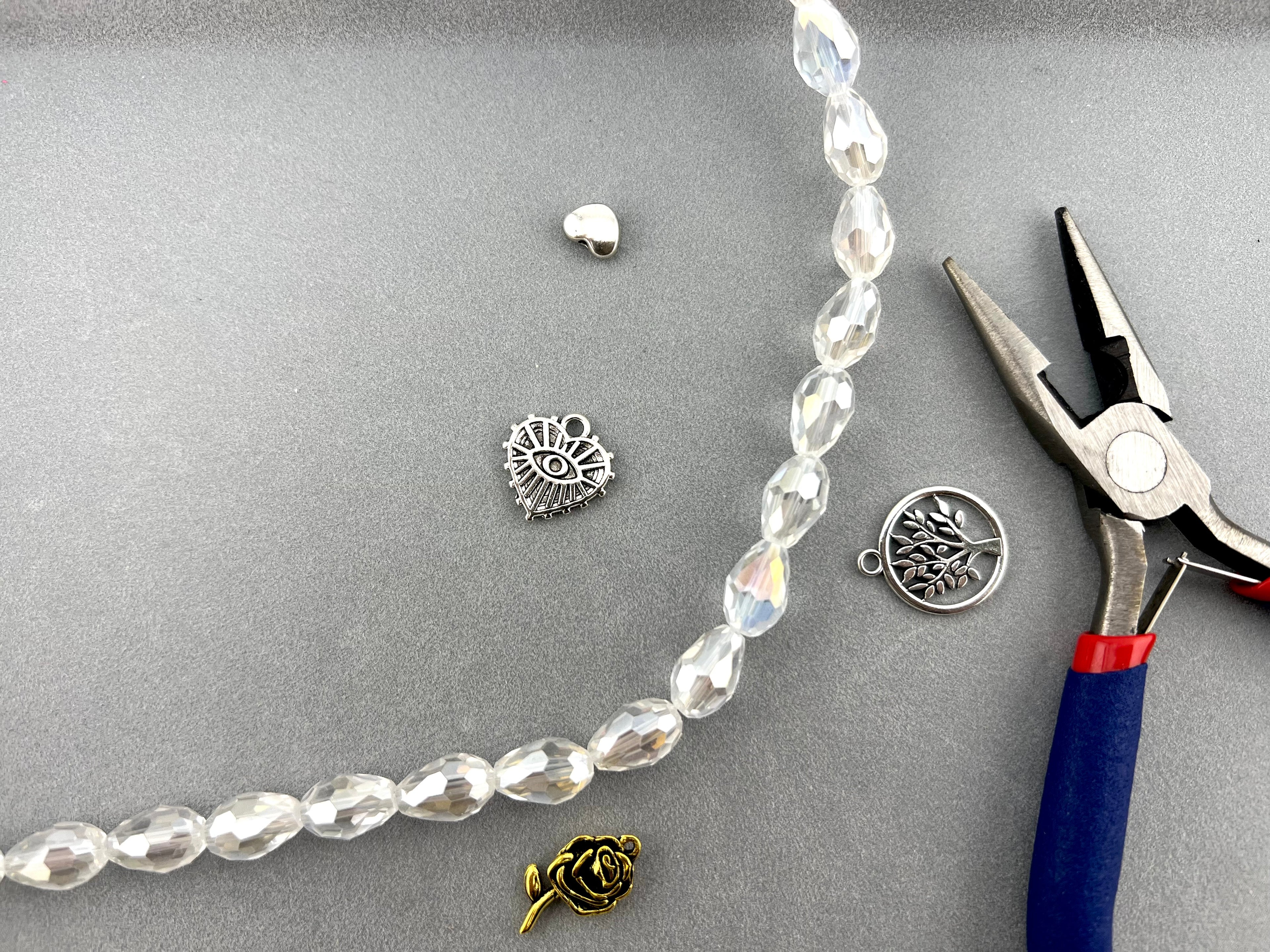 12mm*8mm Glass Tear Drop Beads Crystal AB