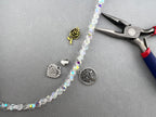 6mm Faceted Glass Cornerless Cube Beads Strand Crystal AB