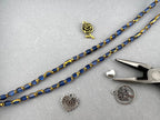 4mm*6mm Oval Rice Beads Strand Transparent Royal Blue