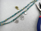 4mm*6mm Oval Rice Beads Strand Aqua Blue