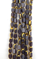 4mm*6mm Oval Rice Beads Strand Dark Mauve