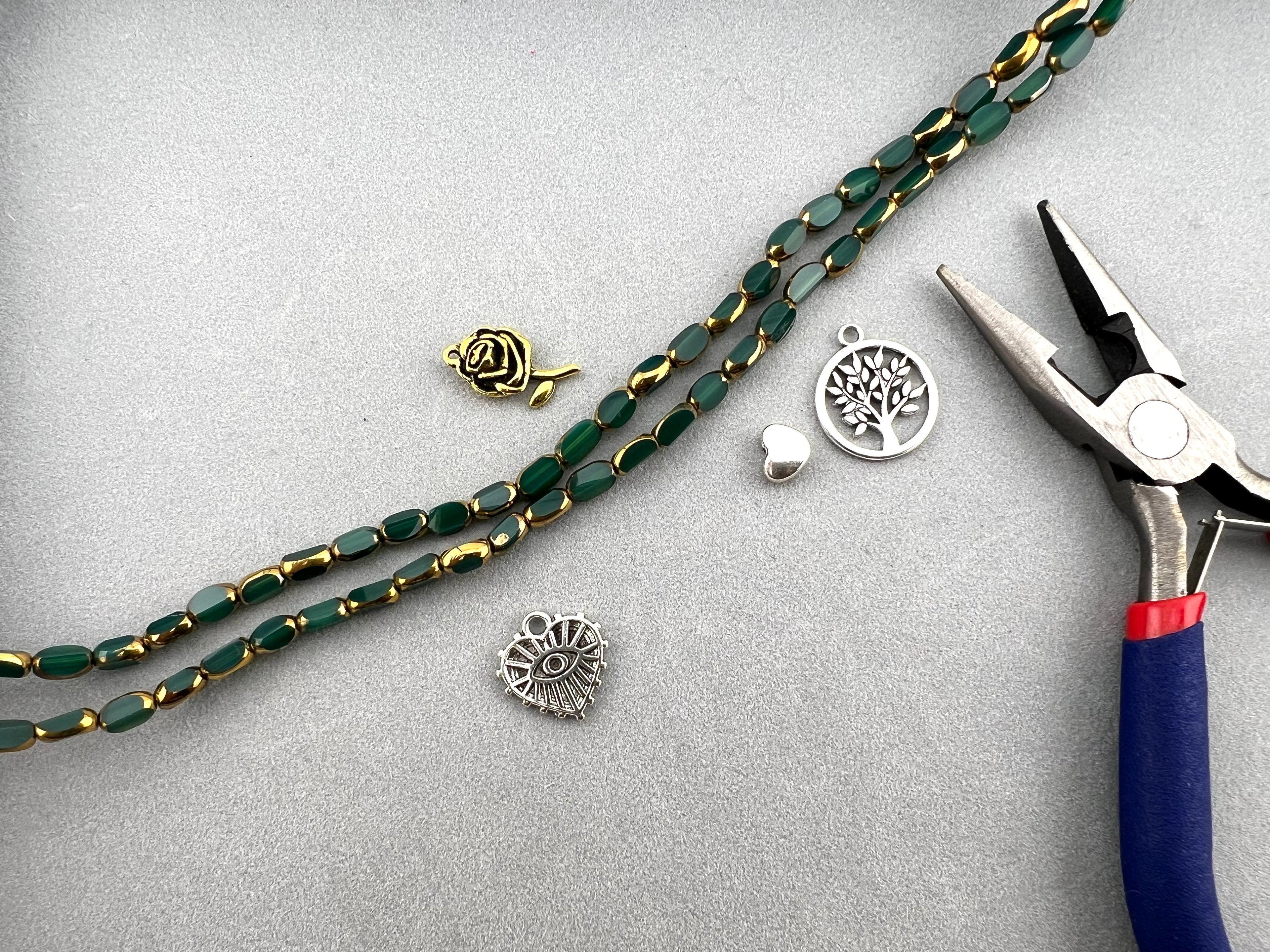 4mm*6mm Oval Rice Beads Strand Green