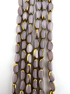 4mm*6mm Oval Rice Beads Strand Mauve