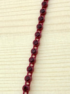 2.6mm Red Plastic Rhinestone Banding With Red Crystal