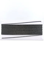 2.6mm Black Plastic Rhinestone Banding With Clear Crystal