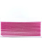 2.6mm Pink Plastic Rhinestone Banding With Pink Crystal