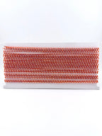3.2mm Orange Plastic Rhinestone Banding With Clear AB Crystal
