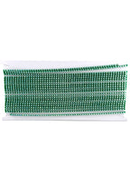 3.2mm Green Plastic Rhinestone Banding With Clear AB Crystal