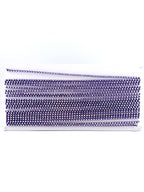 3.2mm Dark Purple Plastic Rhinestone Banding With Clear AB Crystal