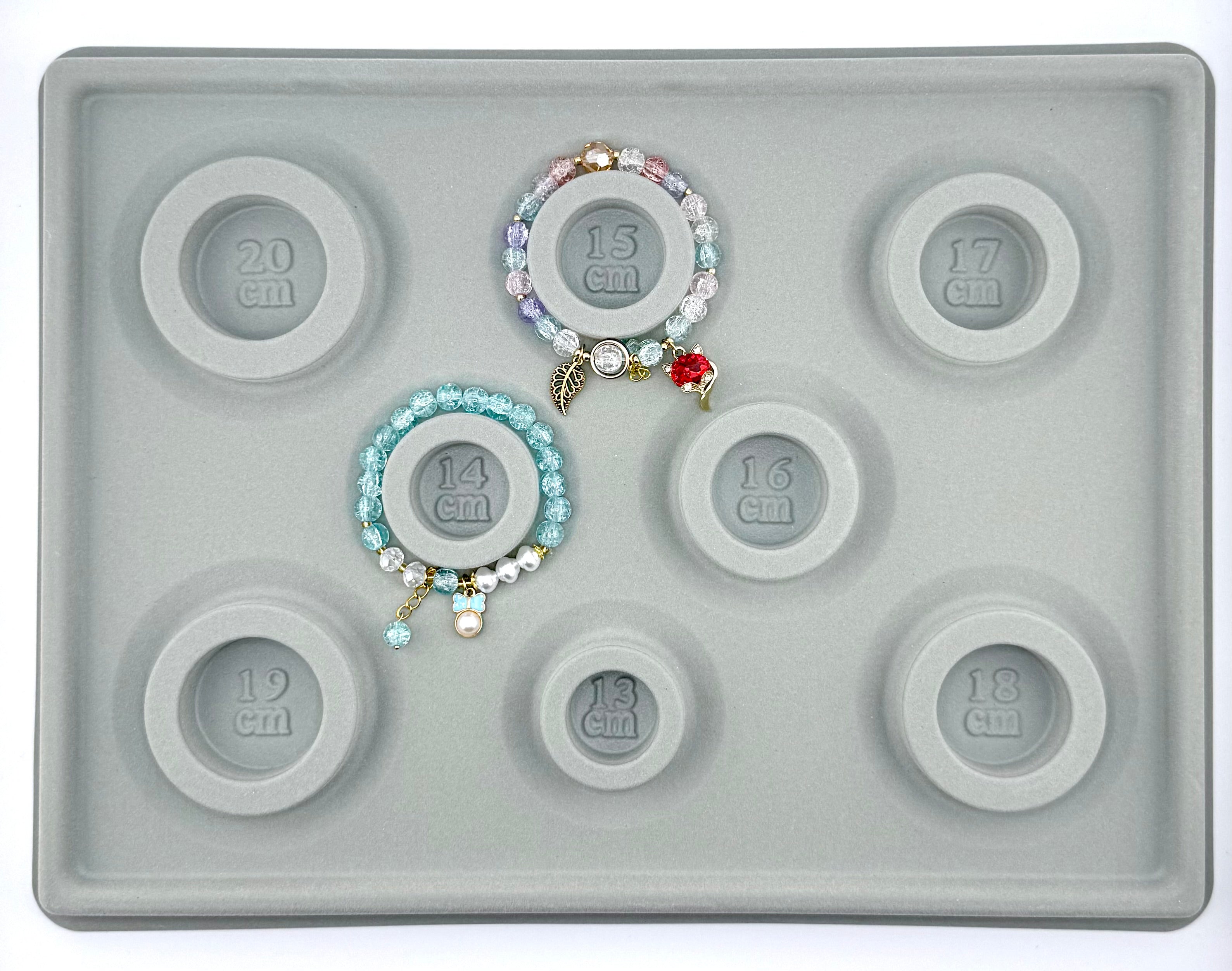 34x26x1cm 8 Size Bracelet Board Gray