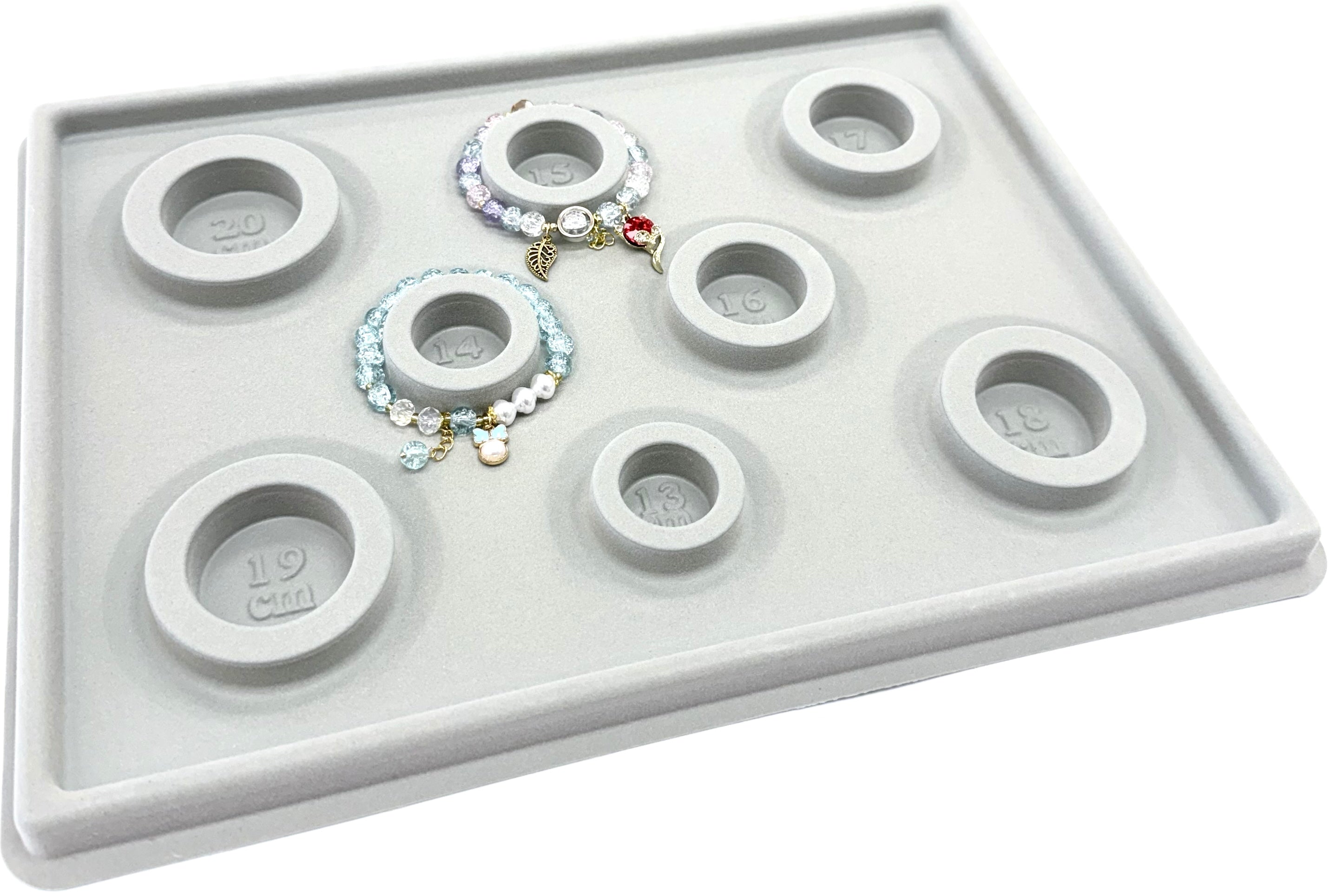 34x26x1cm 8 Size Bracelet Board Gray