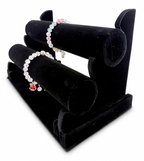 Velvet Bracelet Display Stand Black