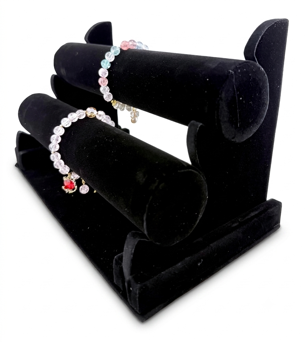 Velvet Bracelet Display Stand Black