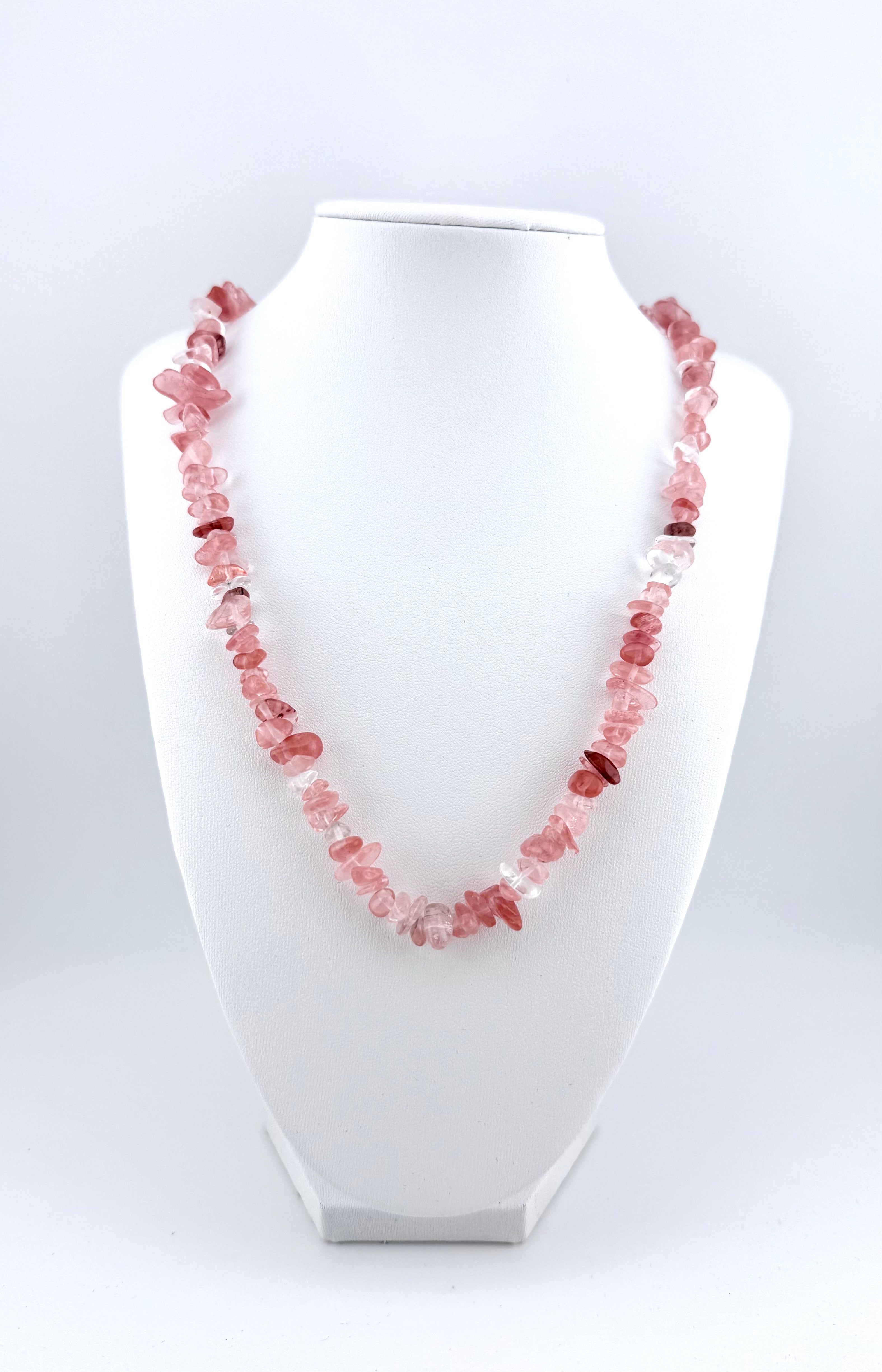 White Leather Necklace Display Bust Small