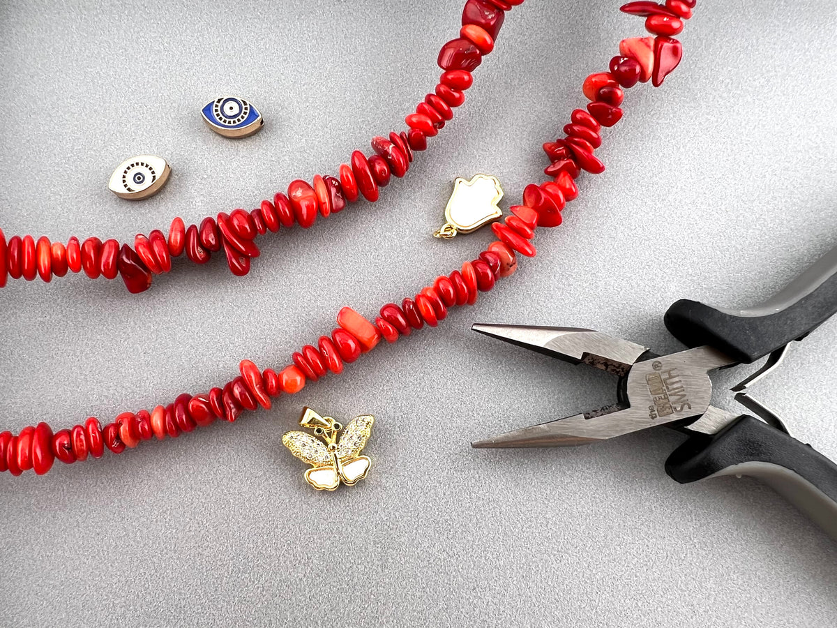 Natural Stone Sea Bamboo Coral Chip Beads 5-8mm