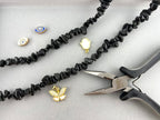 Natural Stone Black Obsidian Chip Beads 5-8mm