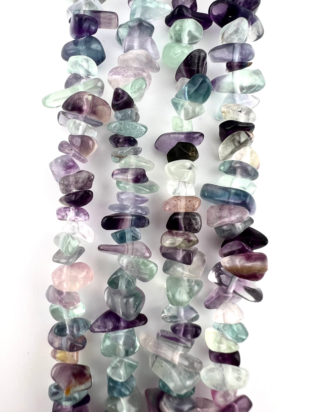 Natural Stone Fluorite Chip Beads 5-8mm