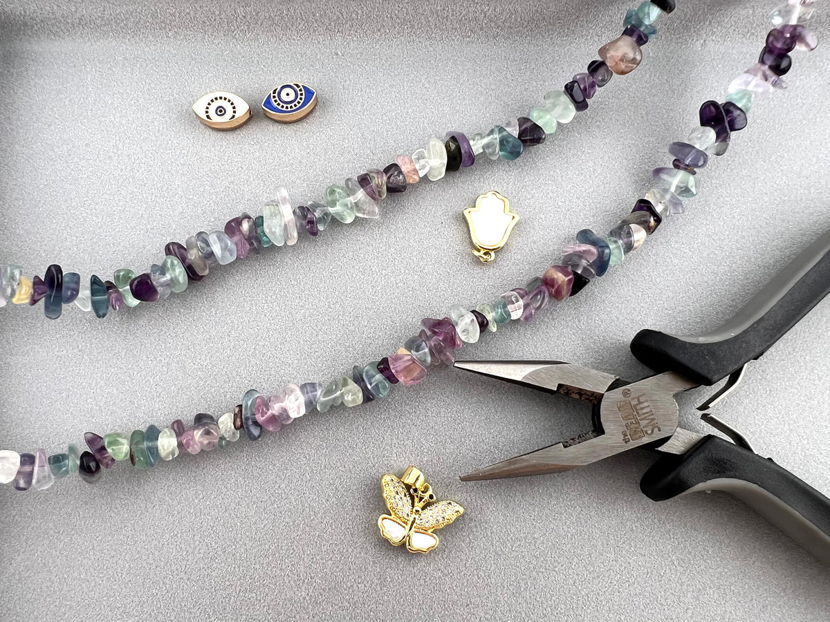Natural Stone Fluorite Chip Beads 5-8mm