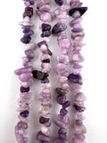 Natural Stone Lepidolite Chip Beads 5-8mm