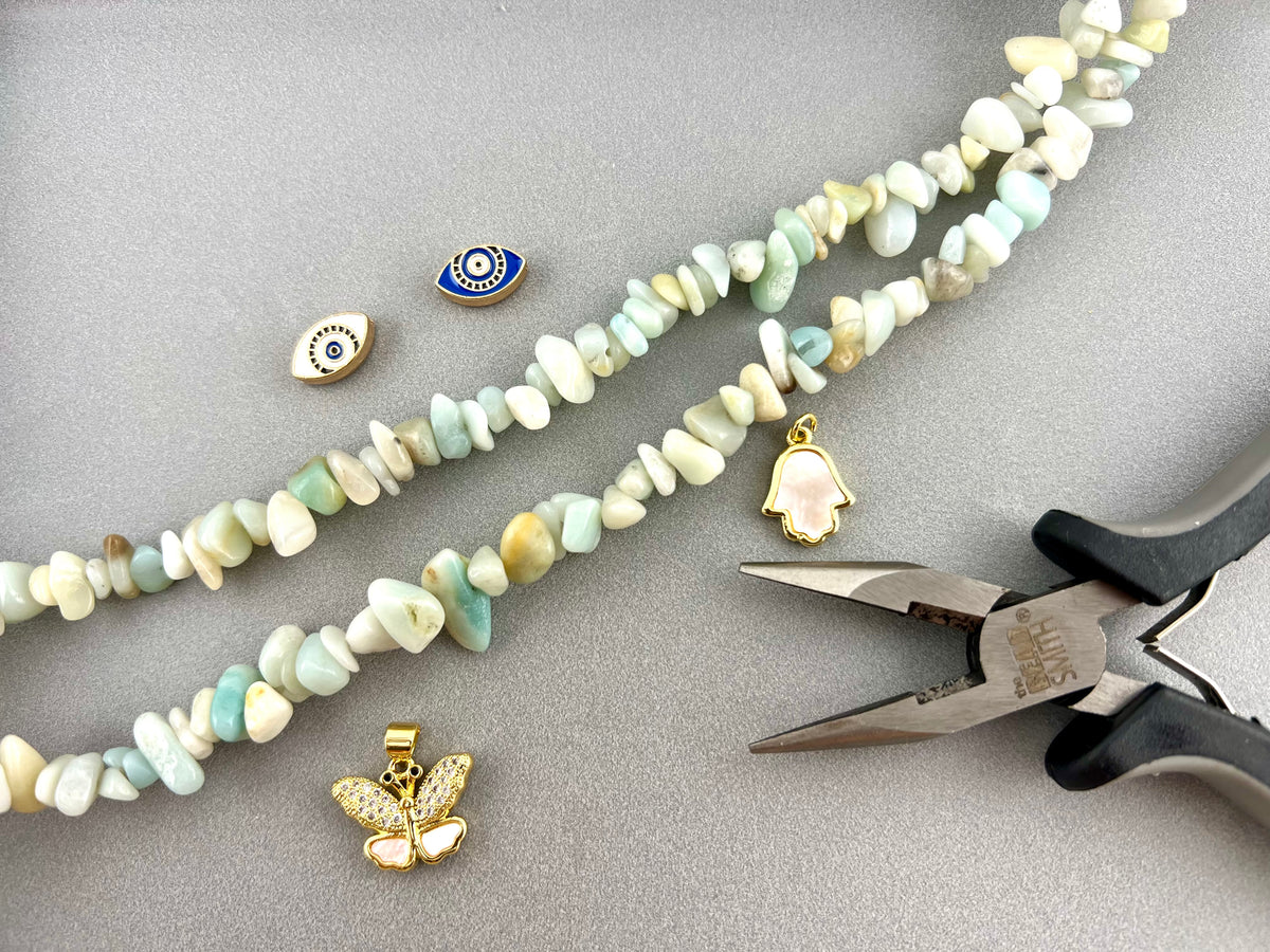 Natural Stone Amazonite Chip Beads 5-8mm