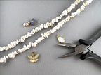 Natural Stone White Howlite Chip Beads 5-8mm