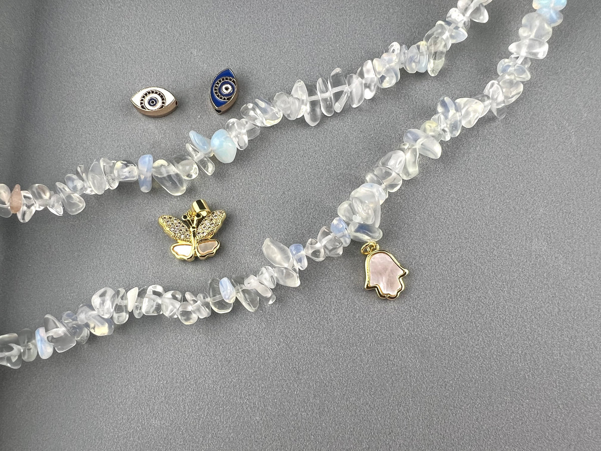 Natural Stone Clear Quartz Chip Beads 5-8mm