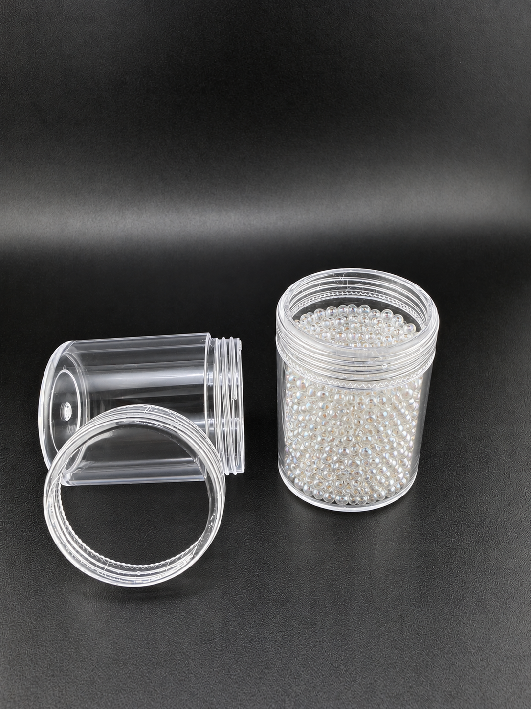 Clear Plastic Bead Storage Containers – 12 Pieces
