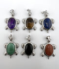 Natural Stone Turtle Pendant