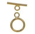 14K Gold Filled Round Shape Toggle.