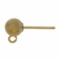 14K Gold Filled 4mm Ball Earring with Ring