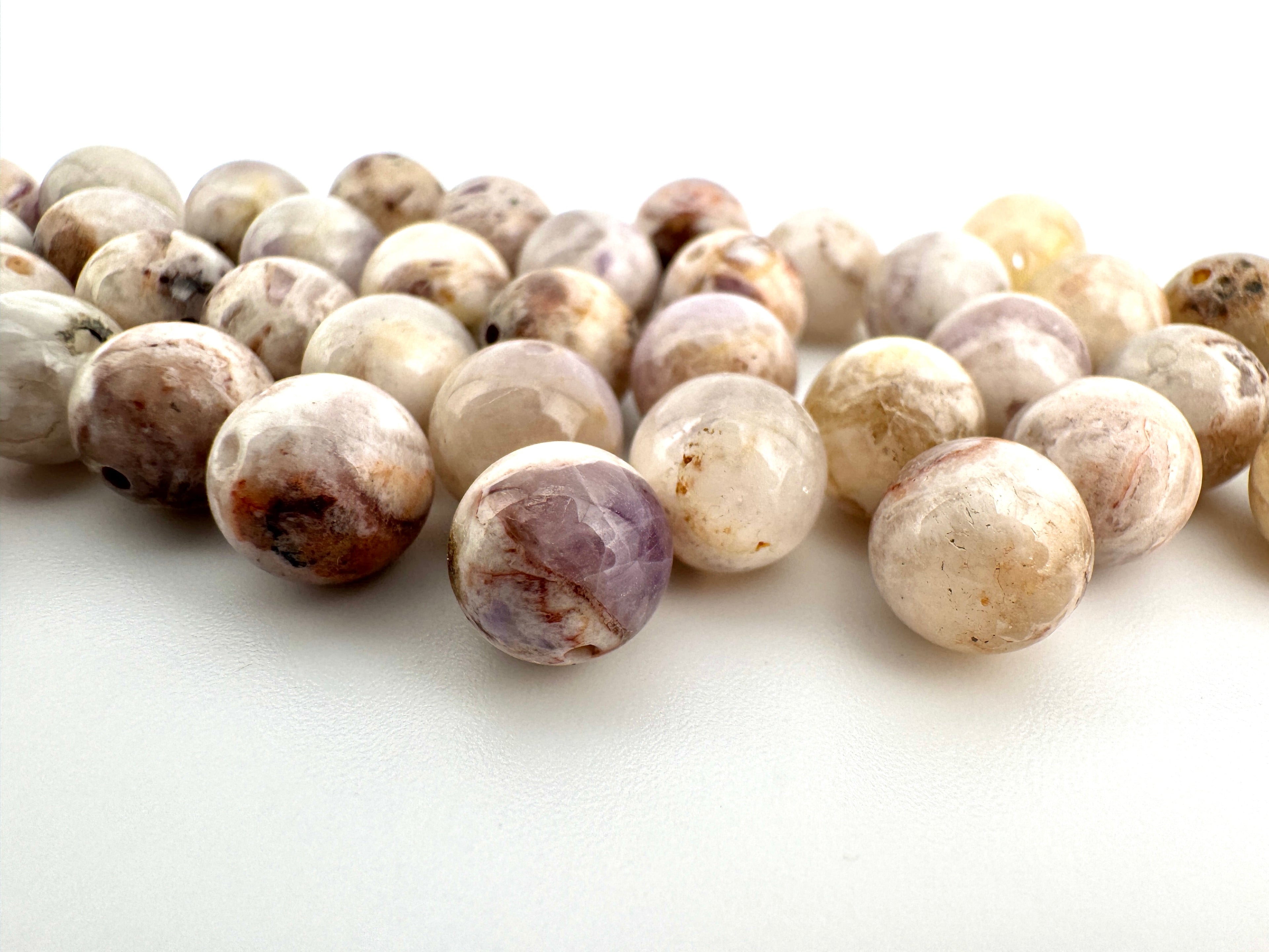 Matrix Amethyst Beads Available in 6mm, 8mm Sizes