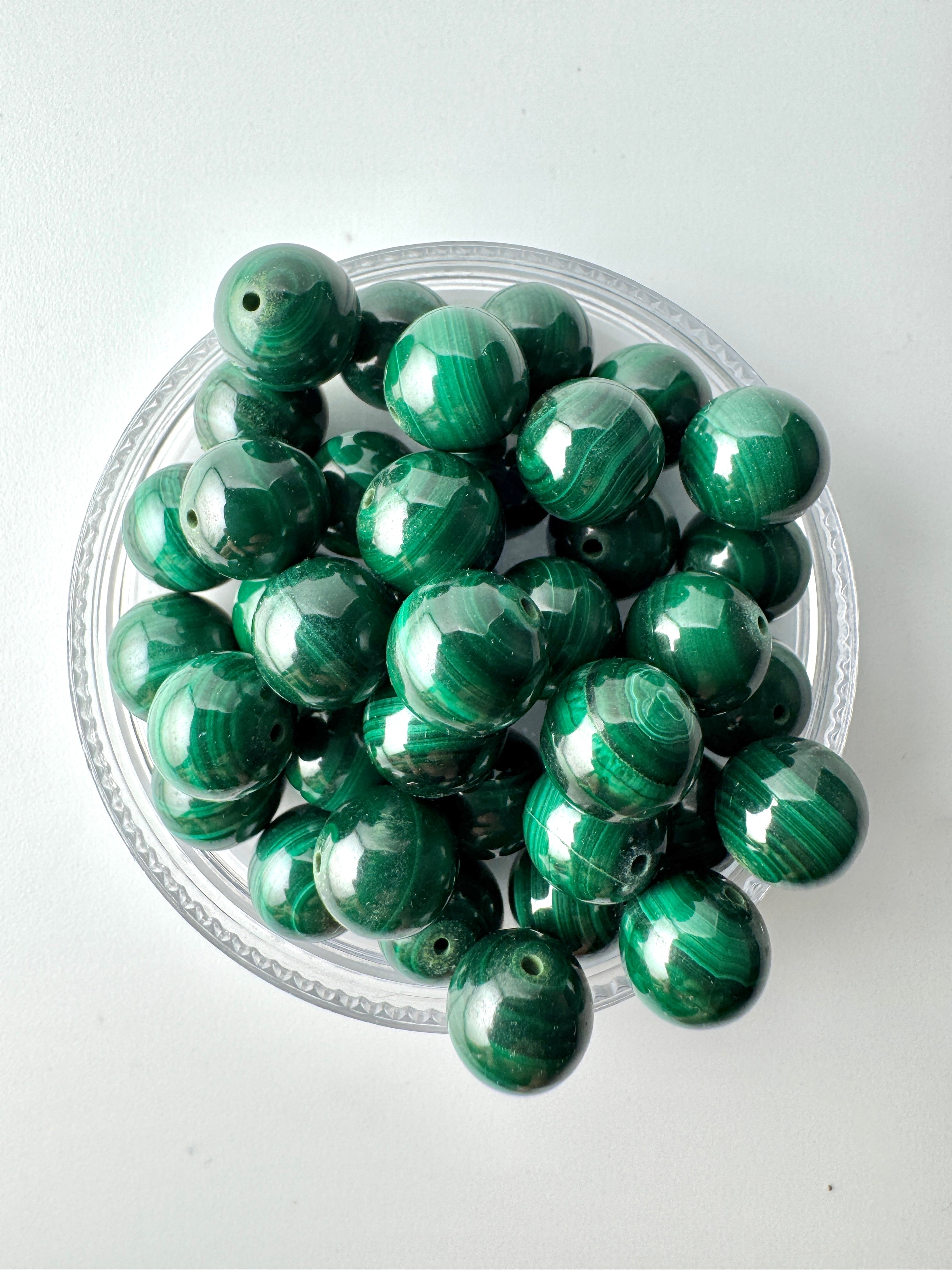 Malachite Bracelet Available in 6mm, 8mm, 10mm Sizes