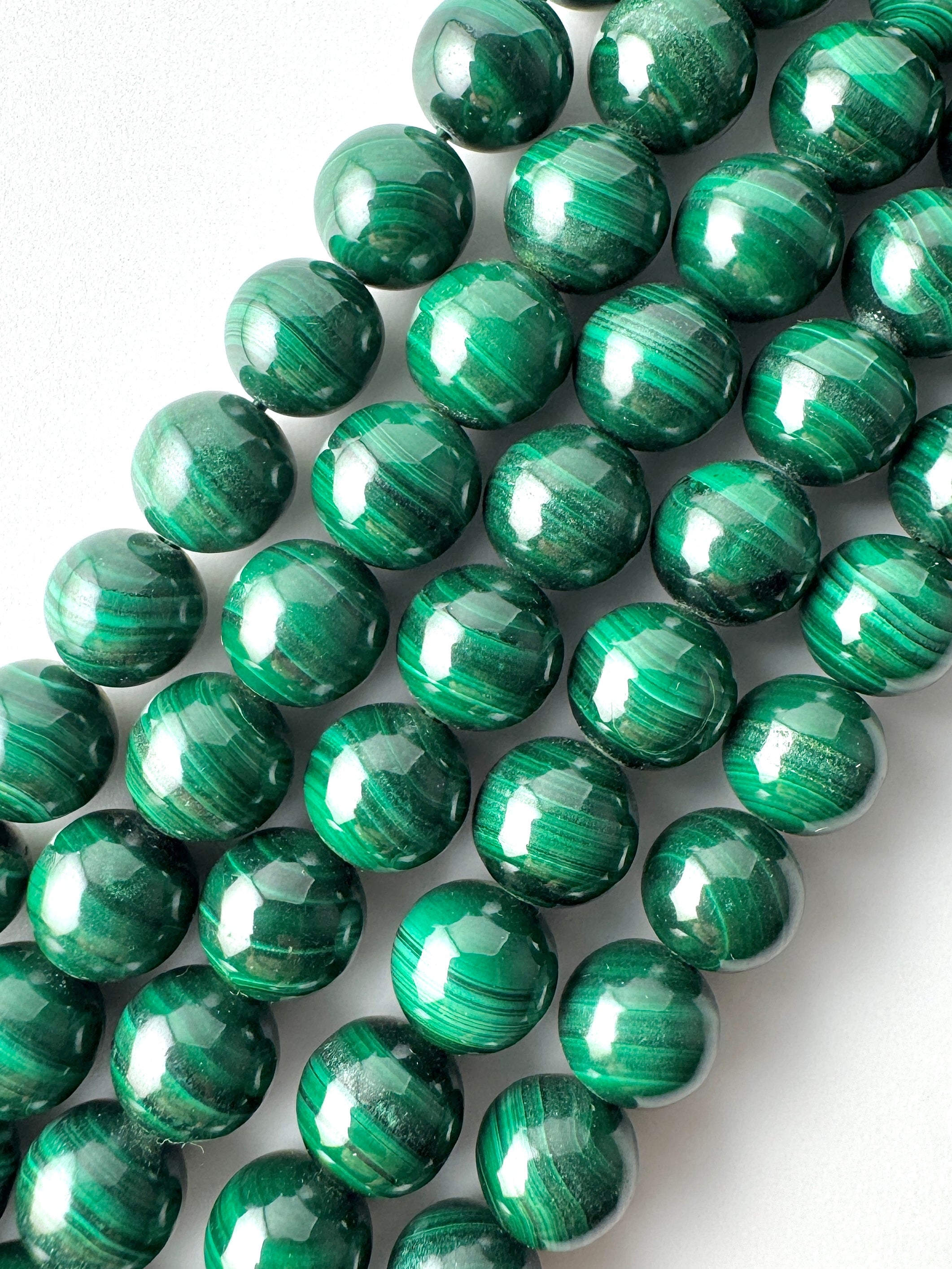 Malachite Bracelet Available in 6mm, 8mm, 10mm Sizes