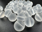 Matte Clear Quartz Beads Available in 6mm, 8mm, 10mm Sizes