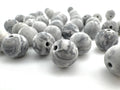 Matte Grey Scenery Jasper Beads Available in 6mm, 8mm Sizes