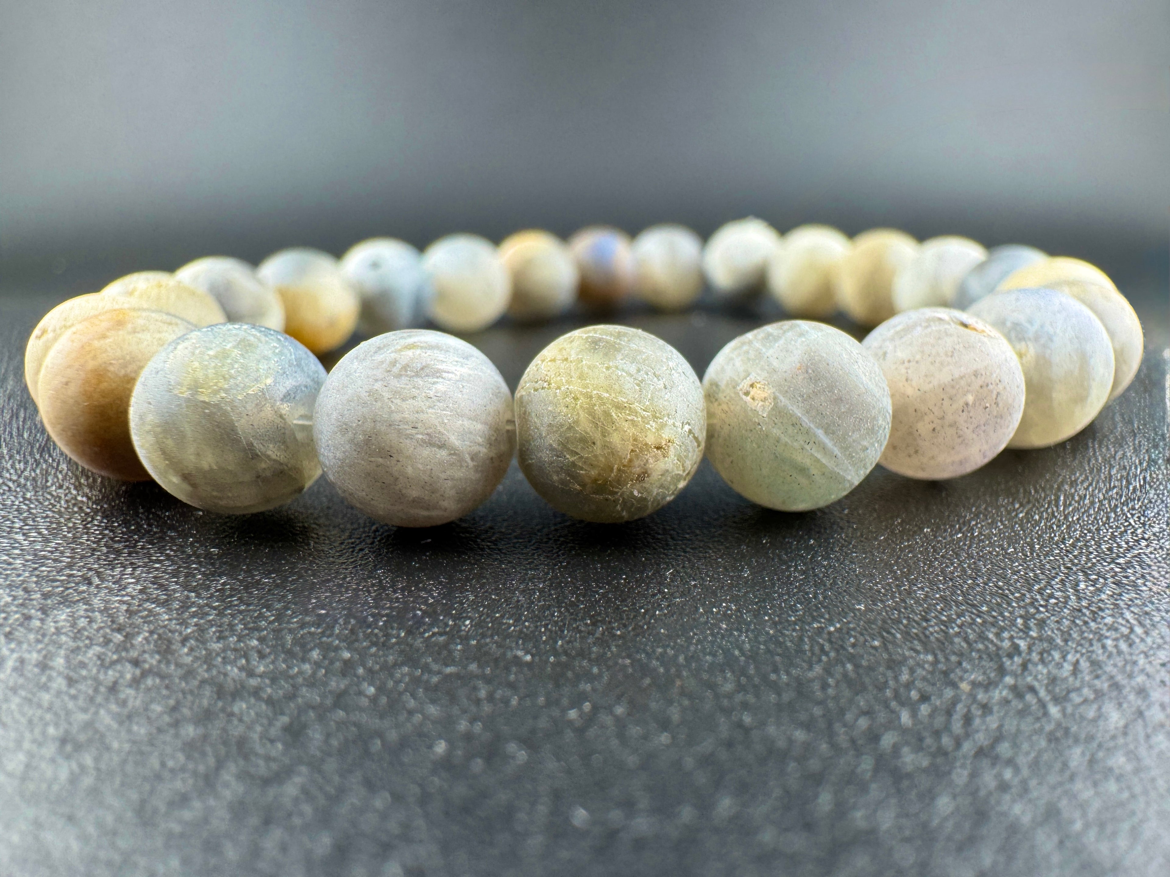 Matte Labradorite Bracelet Available in 6mm, 8mm Sizes